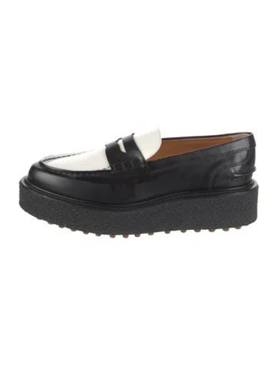 Pre-owned Tod's Leather Mules In Black