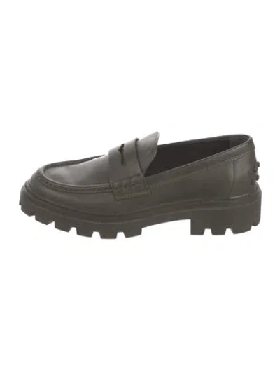 Pre-owned Tod's Leather Mules In Green