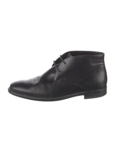 Pre-owned Tod's Leather Oxfords In Black