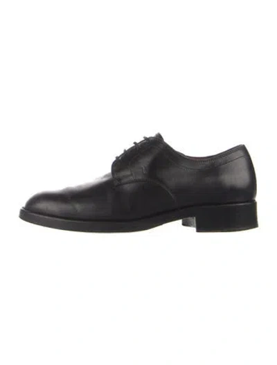 Pre-owned Tod's Leather Oxfords In Black