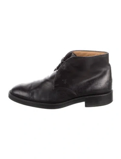 Pre-owned Tod's Leather Oxfords In Brown