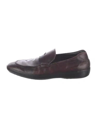 Pre-owned Tod's Leather Oxfords In Brown