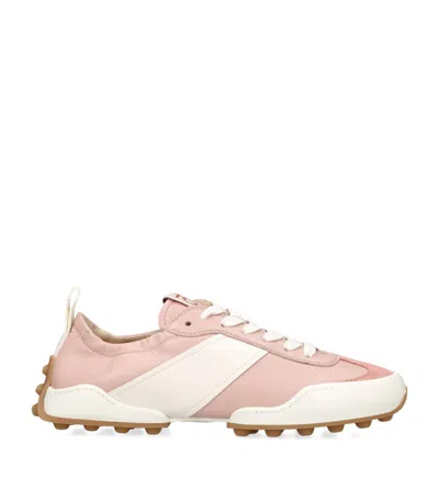 Tod's Gommito Panelled Sneakers In Pink