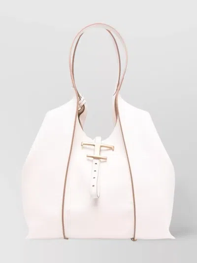 Tod's Leather Panelled Tote Bag In Pattern