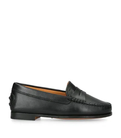 TOD'S LEATHER PENNY LOAFERS