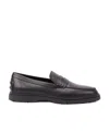 Tod's Leather Moccasin With Mask In Black