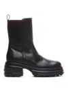 Tod's Platform Ankle Boots In Black