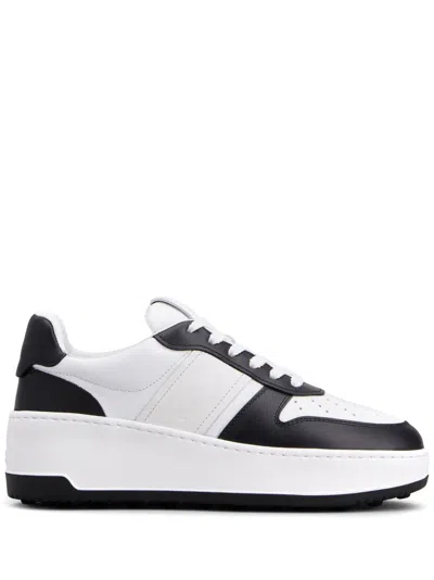 Tod's Leather Platform Sneakers In Black