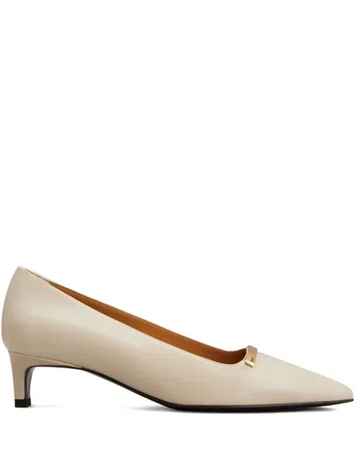 Tod's Leather Pointed-toe Pumps In Neutral