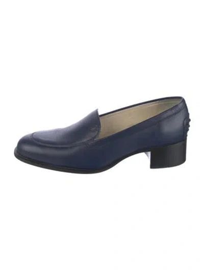 Pre-owned Tod's Leather Pumps In Blue