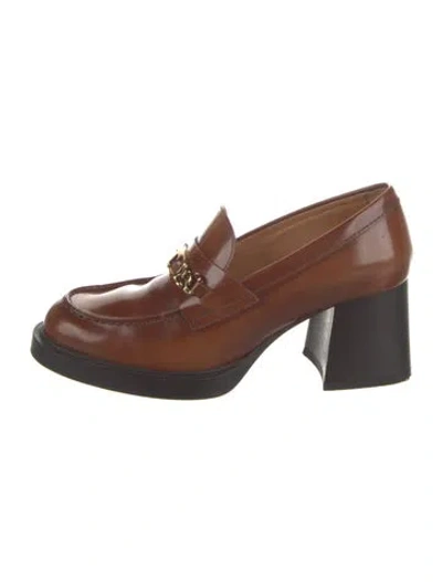Pre-owned Tod's Leather Pumps In Brown