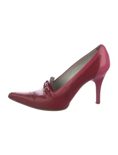 Pre-owned Tod's Leather Pumps In Red