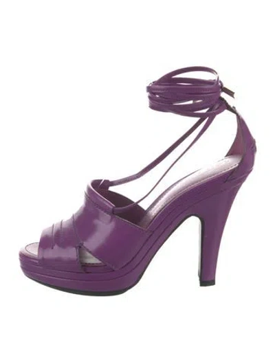 Pre-owned Tod's Leather In Purple