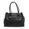 Tod's Tods Leather Restyled D-bag Shopping Media Tote In Black