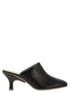 Tod's Women Leather Sabot In Black