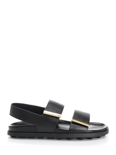 Tod's Leather Sandal Sneakers Black