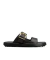 Tod's Sandals In Leather In Black