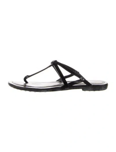 Pre-owned Tod's Leather Sandals In Blue