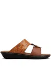 Tod's Leather Sandals In Brown