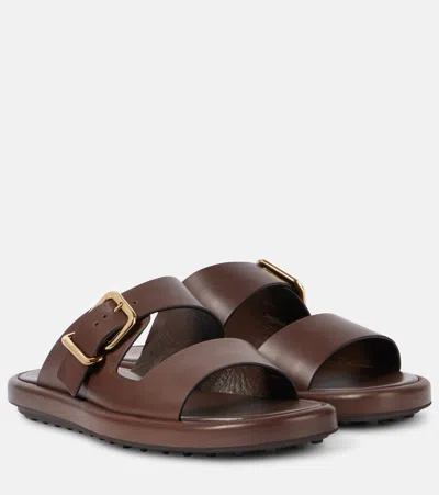 TOD'S LEATHER SANDALS