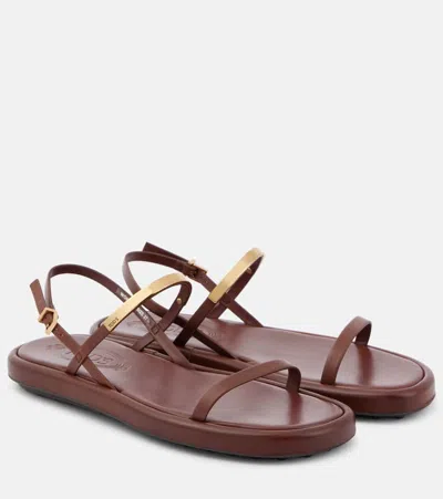 TOD'S LEATHER SANDALS