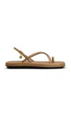 Tod's Leather Sandals In Tan