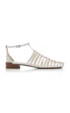 Tod's Leather Sandals In White