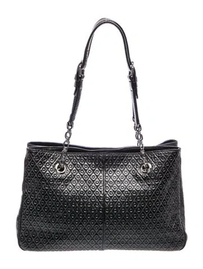 Pre-owned Tod's Leather Shoulder Bag In Black