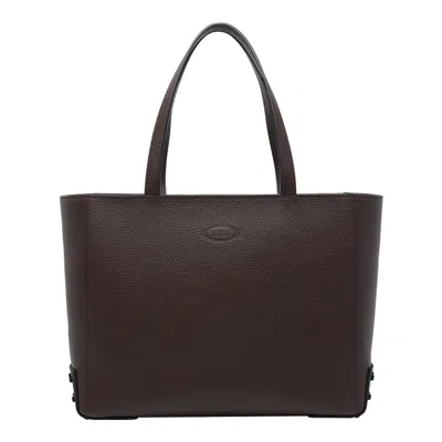 Tod's Leather Shoulder Bag In Brown