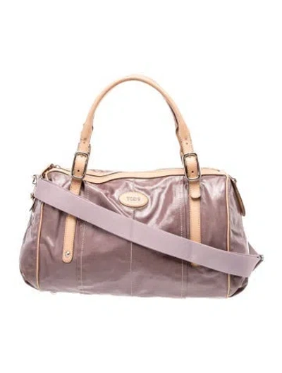 Pre-owned Tod's Leather Shoulder Bag In Brown