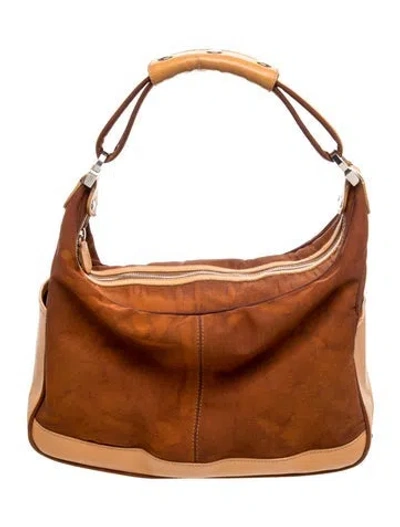 Pre-owned Tod's Leather Shoulder Bag In Brown