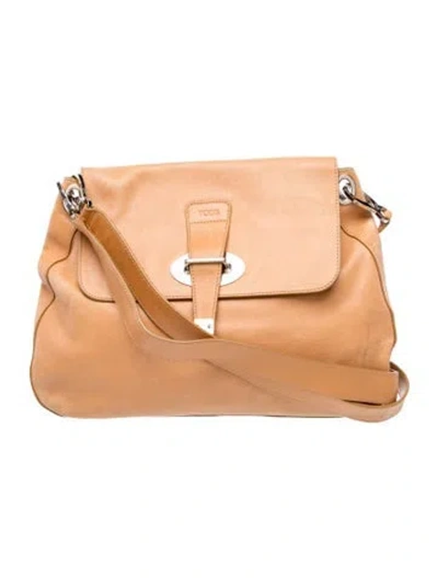 Pre-owned Tod's Leather Shoulder Bag In Brown