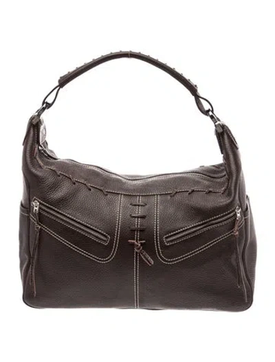 Pre-owned Tod's Leather Shoulder Bag In Brown