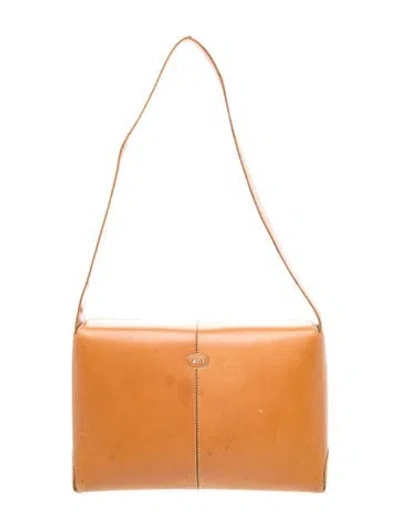 Pre-owned Tod's Leather Shoulder Bag In Brown