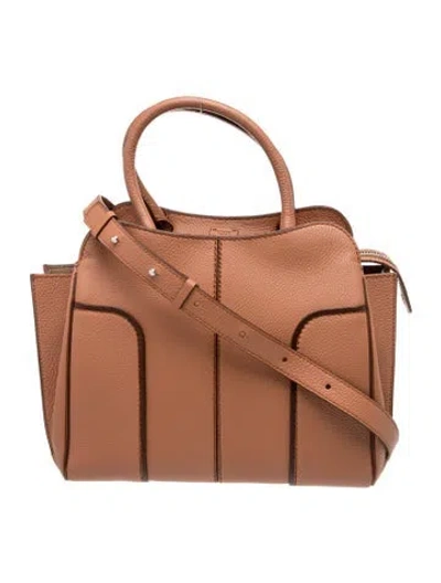 Pre-owned Tod's Leather Shoulder Bag In Brown