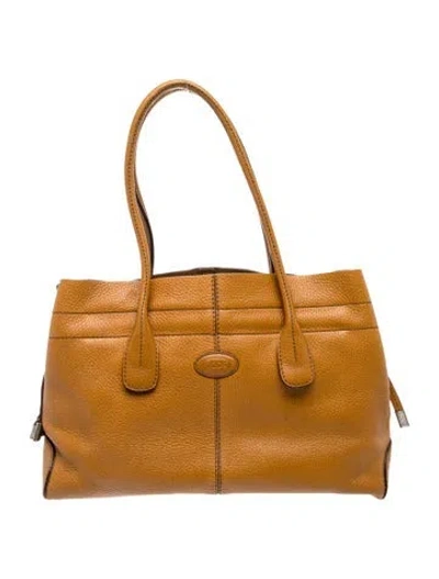 Pre-owned Tod's Leather Shoulder Bag In Brown