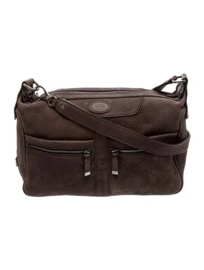 Pre-owned Tod's Leather Shoulder Bag In Brown