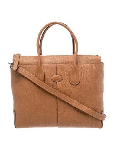 Pre-owned Tod's Leather Shoulder Bag In Brown