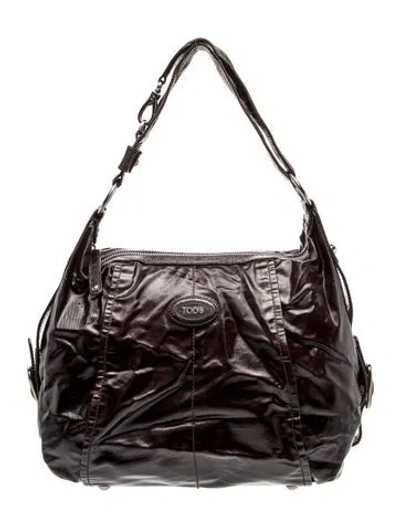 Pre-owned Tod's Leather Shoulder Bag In Brown