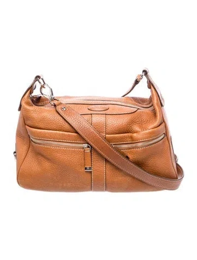 Pre-owned Tod's Leather Shoulder Bag In Brown