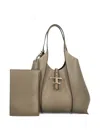 Tod's Grained Leather Top Handle Shoulder Bag In Brown