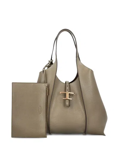TOD'S LEATHER SHOULDER BAG