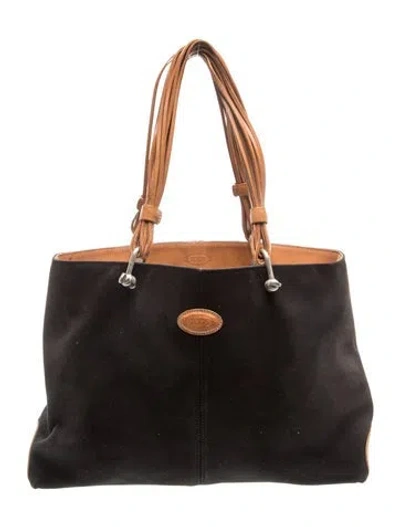 Pre-owned Tod's Leather Shoulder Bag In Green
