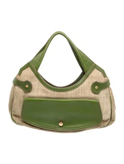 Pre-owned Tod's Leather Shoulder Bag In Green