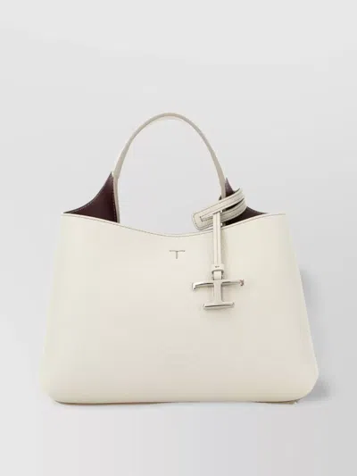 Tod's Leather Shoulder Bag Metal Hardware