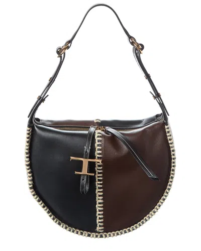 Tod's Tods Leather Shoulder Bag In Multi