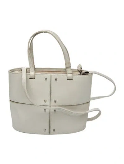 Pre-owned Tod's Leather Shoulder Bag In White