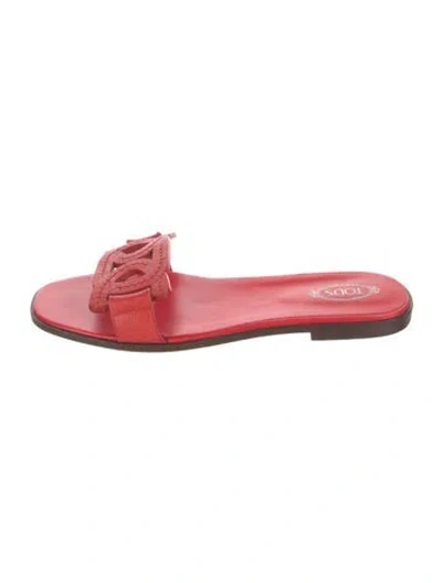 Pre-owned Tod's Leather Slides In Multi