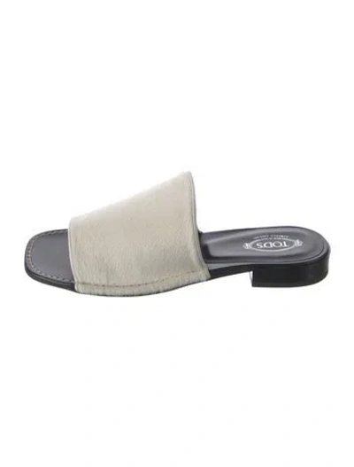 Pre-owned Tod's Leather Slides In Multi