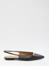 Tod's Cuoio Flat 10k Barretta Ch Scarpe Basse Black In Black